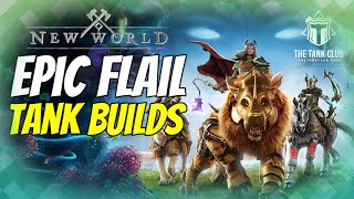 Flail PvE Tank Builds  New World [upl. by Araem]