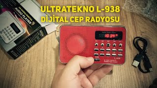 Ultratekno L938 Dijital Ekranlı Şarjlı Taşınabilir Radyo Cep Radyosu radyo fyp foryou [upl. by Teodorico]