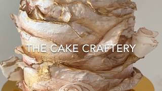 Wafer Paper Ruffle Cake Tutorial [upl. by Charin]