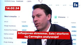 Inflasjonen skremmer Sats i storform og Carnegies analysesjef [upl. by Jaworski169]