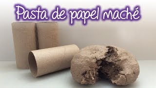 Pasta de papel maché Paper mache clay [upl. by Xela617]