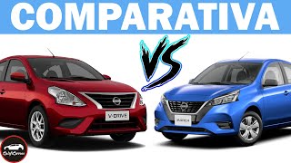 2022 Nissan March Sense vs VDrive ¿Cuál conviene más  Comparativa de equipamiento [upl. by Ytsanyd677]