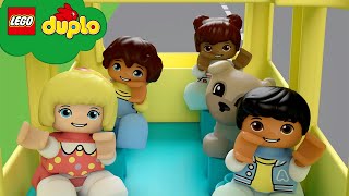 Wheels on the Bus  LEGODuploKids  Cartoons for Kids [upl. by Airdnat]