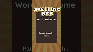 Spelling Bee Words for Kids  Fun and Easy Spelling Practice spellingbee wordoftheday phonicsfun [upl. by Ailerua]