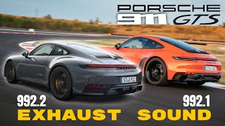 2025 Porsche 911 Type 9922 vs 9921 GTS Exhaust Sound Comparison [upl. by Harbison]