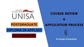 Unisas Postgraduate Diploma in Applied Psychometry Course Review and Application Process [upl. by Vonni124]