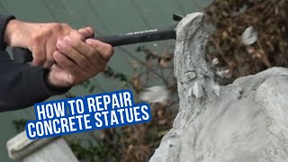 How to repair a concrete statue I sculpture [upl. by Jamel465]