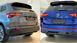 New Volkswagen TIGUAN 2023 vs New Skoda KAROQ 2023  Comparison by Supergimm [upl. by Henke]