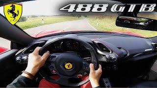 Ferrari 488 GTB 780HP POV Test Drive Acceleration amp SOUND on AUTOBAHN by VOS Performance [upl. by Etnelav229]