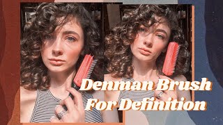 Using Denman Brush For Curl Definition  2c3a [upl. by Sweatt671]