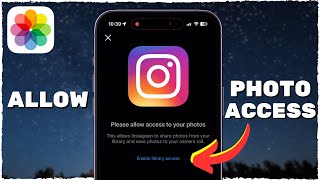 How To Allow Instagram Access To Photos 2024 iPhone [upl. by Esiled]