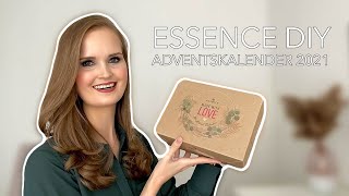 ESSENCE MADE WITH LOVE DIY ADVENT CALENDAR 2021 UNBOXING 02 ASSEMBLED WITH XMAS SPARKLE [upl. by Sheets]