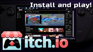 Steam Deck Quickie Install itchio Launcher Download and Play Games [upl. by Vacuva216]