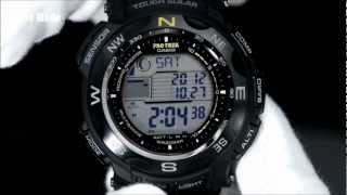 CASIO PROTREK PRW2500 Basic operation instructions プロトレック PRW2500 動画解説 [upl. by Wakeen]