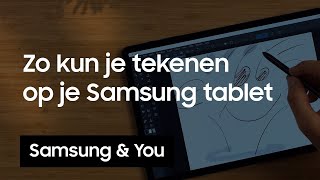 Tekenen Tablet Hoe kun je tekenen op je Samsung Tablet  Samsung amp You [upl. by Rebmaed]