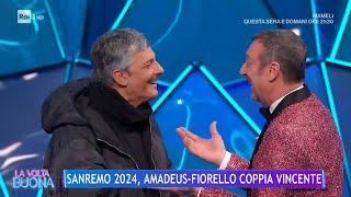 Sanremo 2024 AmadeusFiorello coppia vincente  La Volta Buona 12022024 [upl. by Daryl]