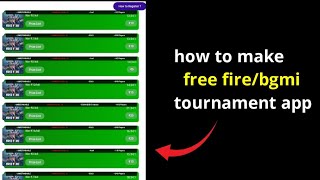 free fire tournament app kaise banaye   step by step full details 👍 [upl. by Thrift]