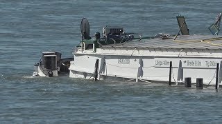 Schiffskollision  2 Verletzte  1 Havarie auf dem Rhein Höhe Königswinter am 290618  OTöne [upl. by Quita]