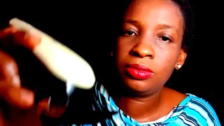 Asmr African Female BARBER  Asmr African barbing Saloon [upl. by Suilmann]