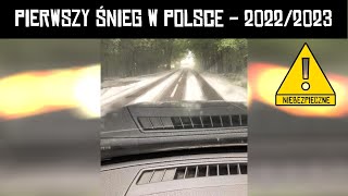 PIERWSZY ŚNIEG W POLSCE W SEZONIE 20222023 [upl. by Dorcus]