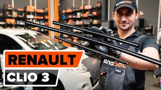 Comment remplacer des essuieglaces sur RENAULT CLIO 3 TUTORIEL AUTODOC [upl. by Anniram608]