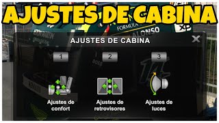 TUTORIAL AJUSTES DE LA CABINA  ESPEJO RETROVISOR  LUCES EN EURO TRUCK SIMULATOR 2 Y ATS [upl. by Aelhsa]