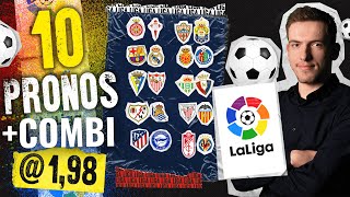 Pronostic foot Liga  Nos 10 pronos du weekend  J11  Barcelone Real Madrid Atletico [upl. by Notgnillew]