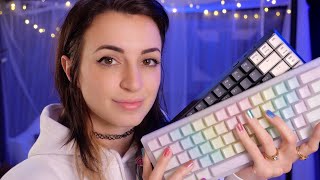 ASMR  3 Mechanical Keyboards Typing Test  Bonus Triggers [upl. by Acilejna919]