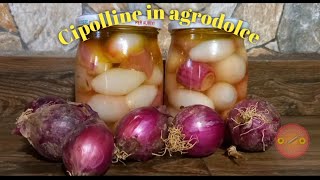 Cipolline in agrodolce ricetta facilissima leggi la descrizione [upl. by Evot]