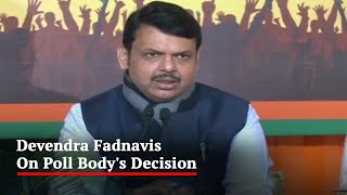 quotEknath Shinde Leads Real Shiv Senaquot D Fadnavis On Poll Bodys Decision [upl. by Asennav]