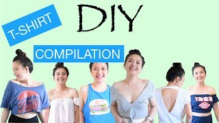 Easy amp Fast Cut Out TShirt DIY IdeasPatternsDesigns Compilation amp MORE [upl. by Elacsap]