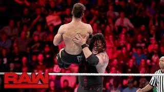 Finn Bálor vs Kane Raw Oct 23 2017 [upl. by Efron]