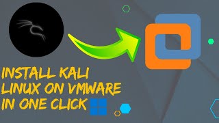 how to install kali linux in one click on vmwareworkstation  install kali linux on virtualbox [upl. by Doownel76]