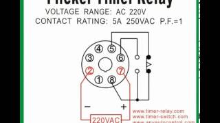 Flicker Timer Relay AFK 1  timerswitchcom [upl. by Lairbag]