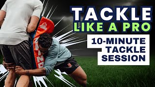 Rugby Tackling Drills FOLLOW ALONG Training Session with Partner [upl. by Cheney]