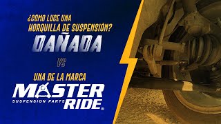 ¿Cómo luce una horquilla de suspensión dañada VS una de la marca Master Ride [upl. by Enylodnewg]