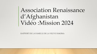 Rapport Vidéo ARA 2024Veuve Hakima et ses enfants [upl. by Adirem308]