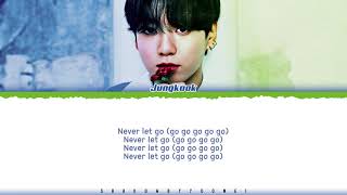 Jung Kook Never Let Go  LYRICS 2024 BTS FESTANever Let Go Colour CodedEng [upl. by Ribaudo]