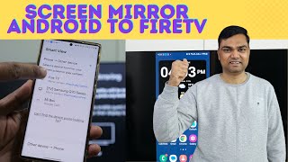 Hindi How to screen mirror android mobile to firestick  how to screen mirror laptop to fire tv [upl. by Radley]