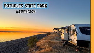 WASHINGTON RV CAMPING HIDDEN GEM  EXPERIENCE POTHOLES STATE PARK  FULLTIME RV LIFE [upl. by Bethany959]