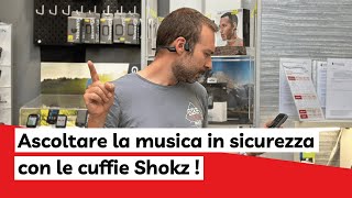 Ascoltare la musica in sicurezza con le cuffie Shokz  I consigli di Bike Store [upl. by Gisele]