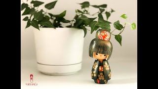 Japanese Kokeshi Doll  Vintage Creative Sosaku Asian Collectible Art Doll [upl. by Madaih]