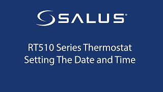 RT510 Series Thermostat  Setting Date and Time [upl. by Ylime177]