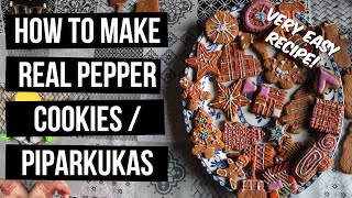 Latvian Pepper Cookies Recipe  Very Easy  Piparkukas Recepte [upl. by Kayle]