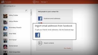 Import Facebook Email Addresses into Outlook Hotmail [upl. by Attennot]