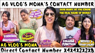 AG Vlogs Mona Arokia Gracia  Now you can easily invite her to your College functions and Programs [upl. by Einattirb521]