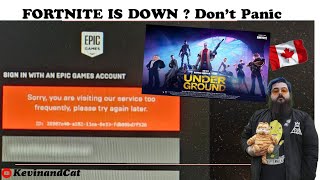 Sorry you are visiting our services too frequently epic games DOWN Fortnite servers full 2024 FIX [upl. by Elnora49]