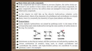 Alicyclic Compounds [upl. by Ddene]