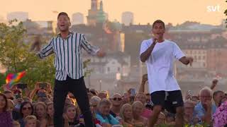 Samir och Viktor Shuffla LIVE Allsång på Skansen 2018 [upl. by Akihsat]