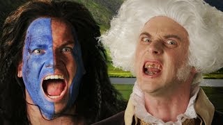 George Washington vs William Wallace Epic Rap Battles of History [upl. by Romo]